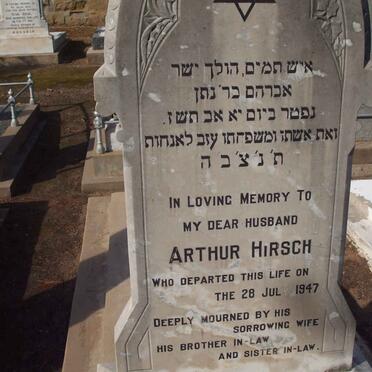 HIRSCH Arthur  -1947