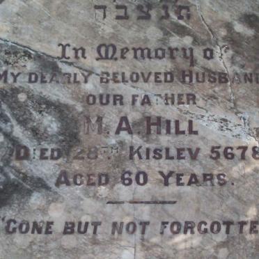HILL M.A.  -1918 