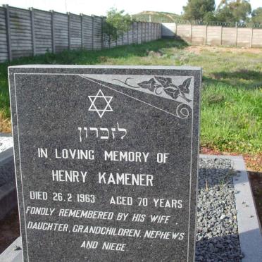 KAMENER Henry  -1963 