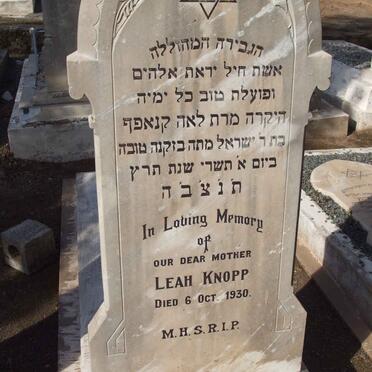 KNOPP Leah  -1930