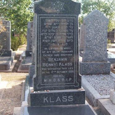 KLASS Benjamin  -1950 