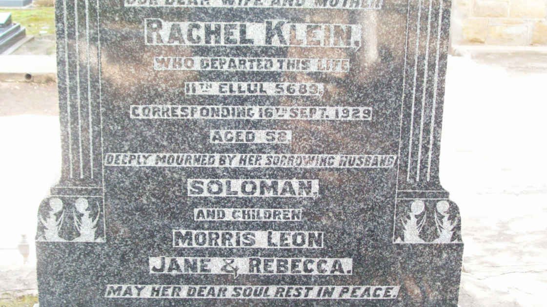 KLEIN Rachel   -1929 