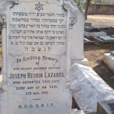 LAZARUS Joseph Reubin  -1931