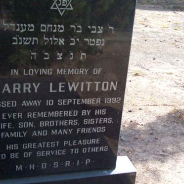 LEWITTON Harry  -1992