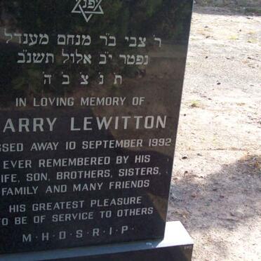 LEWITTON Harry  -1992