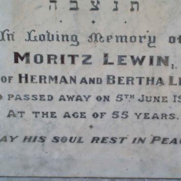 LEWIN Moritz   -1925
