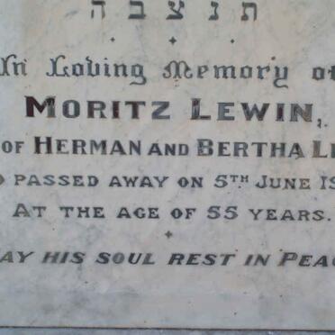 LEWIN Moritz   -1925
