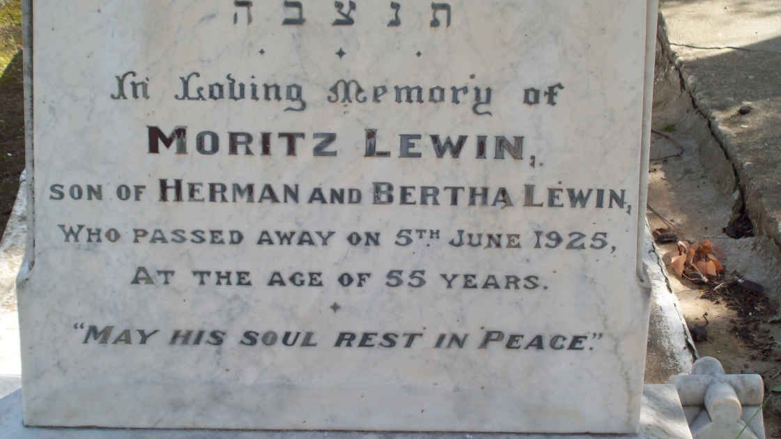 LEWIN Moritz   -1925