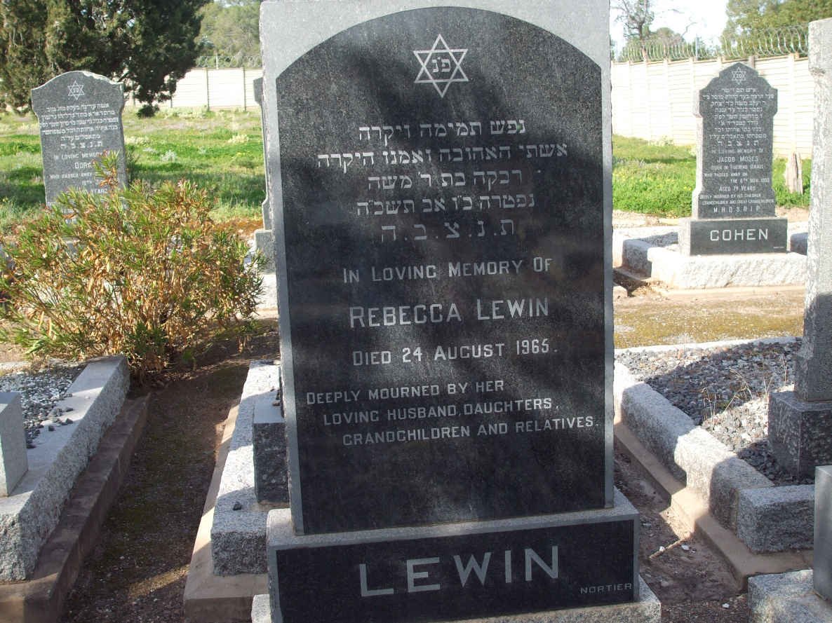 LEWIN Rebecca  -1965