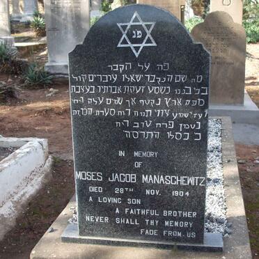 MANASCHEWITZ Moses Jacob -1904