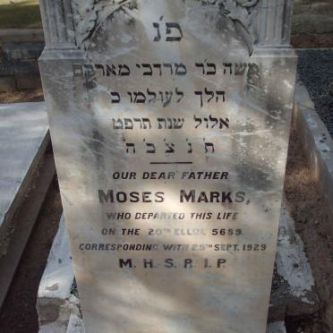 MARKS Moses  -1929