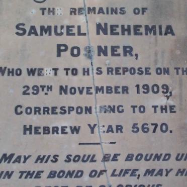 POSNER Samuel Nehemia  -1909