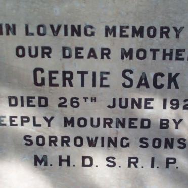 SACK Gertie  -1925