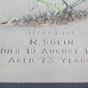 SOLIN N.  -1917 