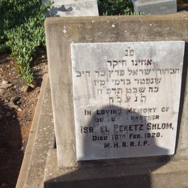 SHLOM Israel Peretz  -1928