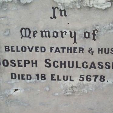 SCHULGASSER Joseph  -1918