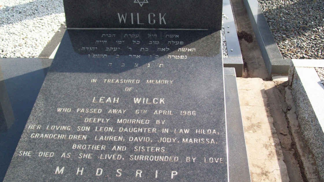 WILCK Leah  -1986