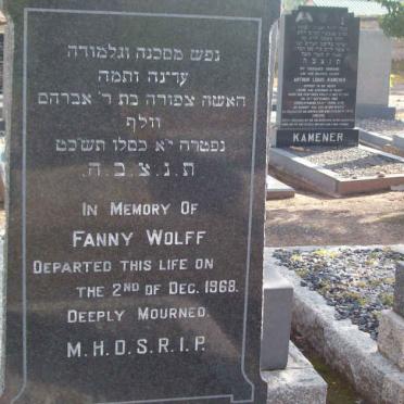 WOLFF Fanny  -1968
