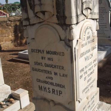 WILCK Abraham Isaac  -1937