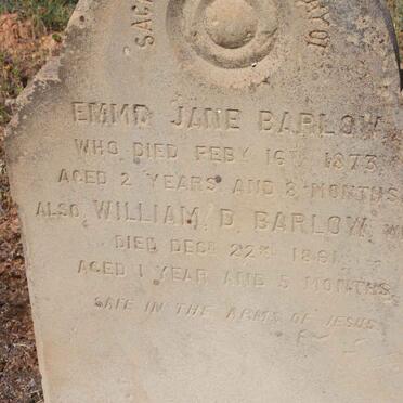 BARLOW Emma Jane -1873 :: BARLOW William D. -1861