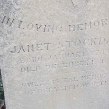 STOCKDALE Janet 1867-1880