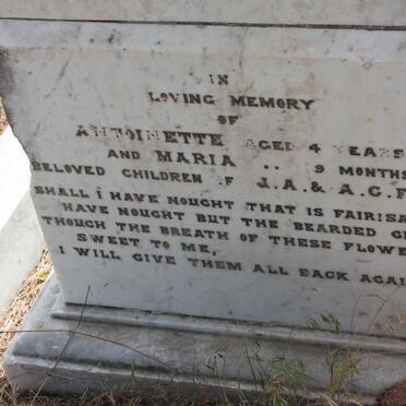 FOSTER Antoinette :: FOSTER Maria