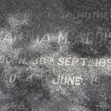 ADDISON Martha M. 1895-1982