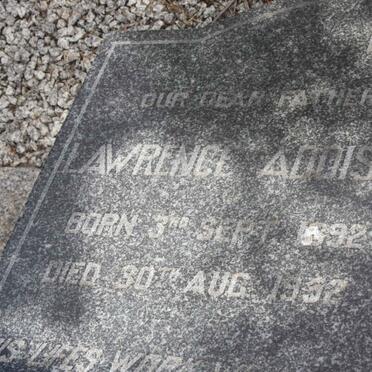 ADDISON Lawrence 1892-1952 &amp; Martha M. 1895-1982