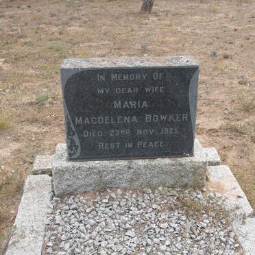 BOWKER Maria Magdelena -1925