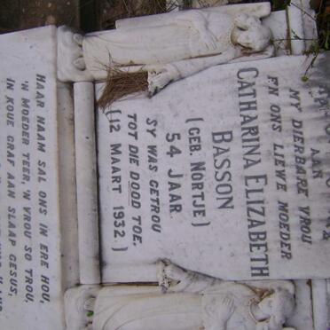 BASSON Catharina Elizabeth nee NORTJE -1932