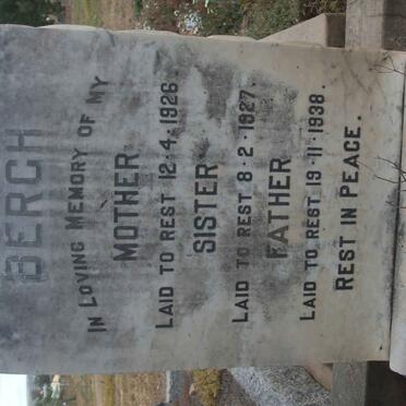 BERGH Father -1938 &amp; Mother -1926 :: BERGH Sister -1927