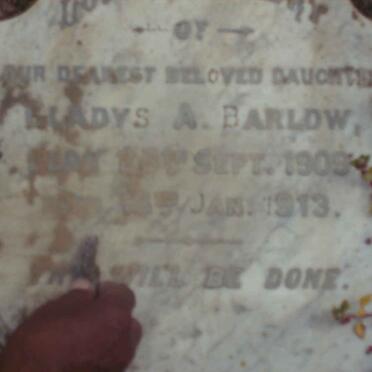 BARLOW Gladys A. 1909-1913