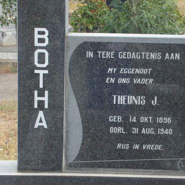 BOTHA Theunis J. 1896-1940