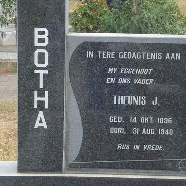 BOTHA Theunis J. 1896-1940