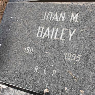 BAILEY Joan M. 1911-1995