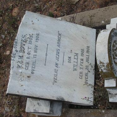 BOTES Petrus 1905-1906 :: BOTES Willem 1908-1908