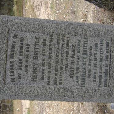 BRITTLE Henry 1880-1948 &amp; Isabella Ann BESWARICK 1886-1960