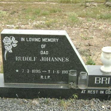 BRITS Rudolf Johannes 1895-1987