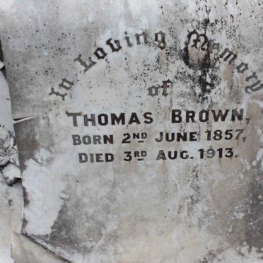 BROWN Thomas 1857-1913