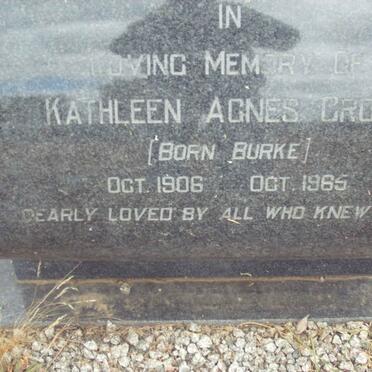 CROSS Kathleen Agnes nee BURKE 1906-1965