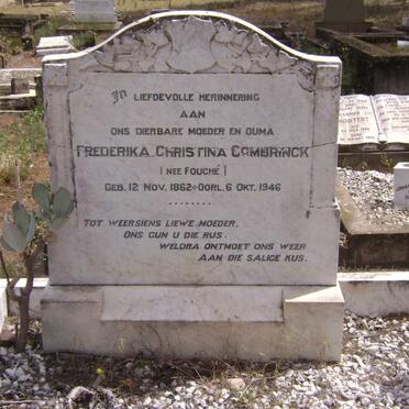 COMBRINCK Frederika Christina nee FOUCHE 1862-1946