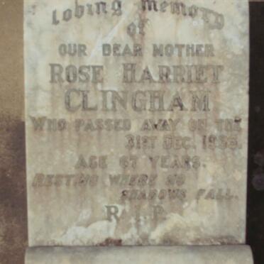 CLINGHAM Rose Harriet -1935