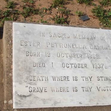 DAMONS Ester Petronella  1869-1937