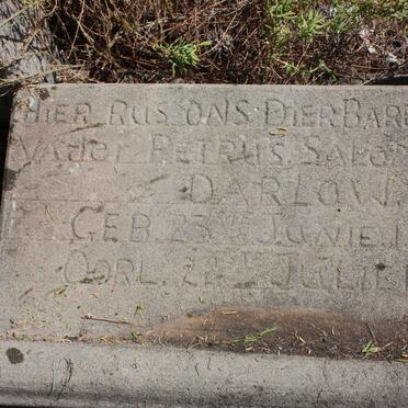 DARLOW Petrus Salomo 1878-1926