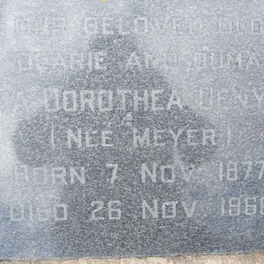 DENYSSEN Maria Dorothea nee MEYER 1877-1966