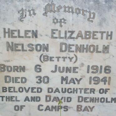 DENHOLM Helen Elizabeth Nelson 1916-1941