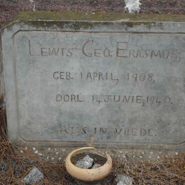 ERASMUS Lewis Geo 1908-1940