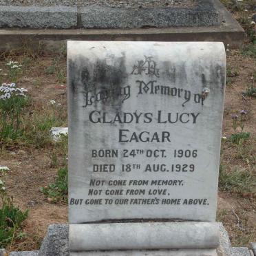 EAGAR Gladys Lucy 1906-1929