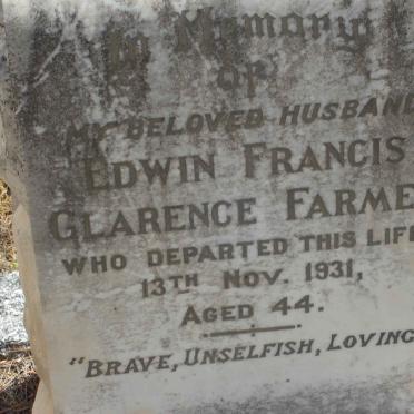 FARMER Edwin Francis Clarence  -1931
