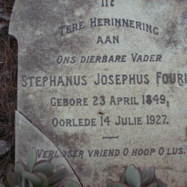 FOURIE Stephanus Josephus 1849-1927